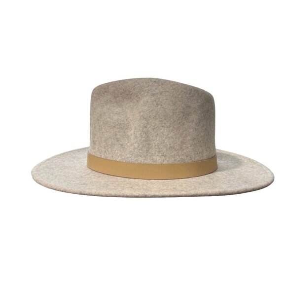 Lack Of Color Australian Wool Hat Wide Brim Fedora Hat Gray Small 55cm - Picture 4 of 6